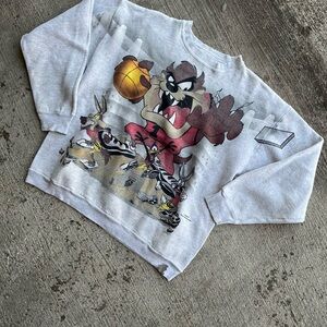 1996 Warner Bro Indiana Hoosier Basketball Taz Crewneck